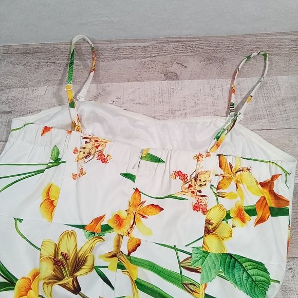 Lulumari Floral Pattern Midi Sundress Size M - Picture 5 of 12